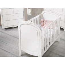 Cuna Glamour Blanco Envejecido de Trama